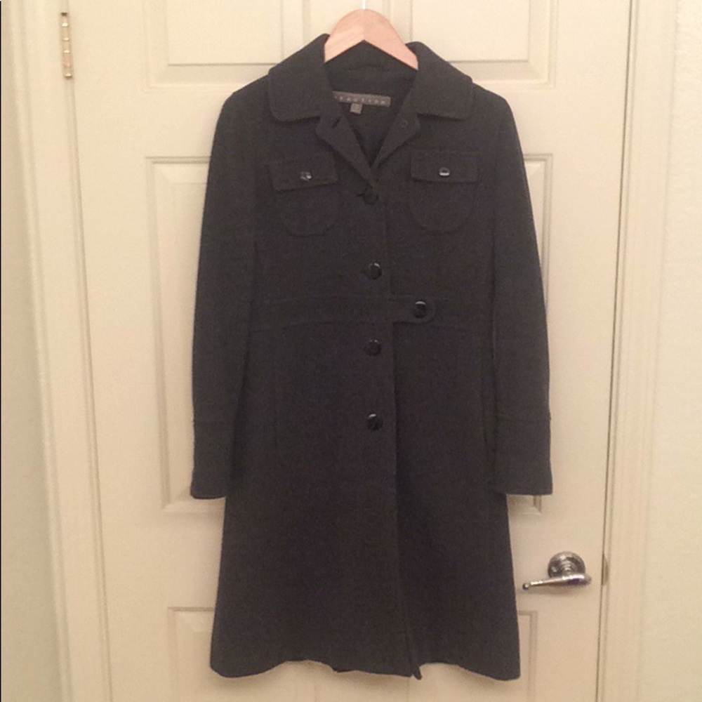 Kenneth Cole Reaction Grey Wool Coat